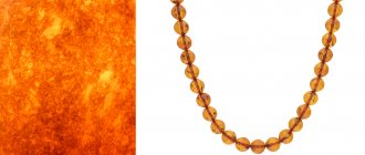 Amber beads for teething in children