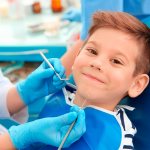 Child at the dentist